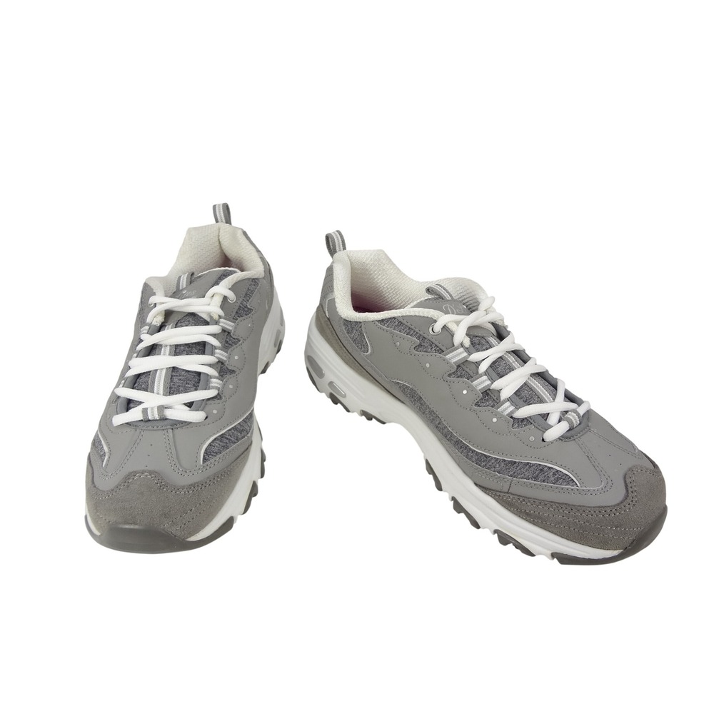 Skechers D'Lites Sneakers Womens 8 Gray Excellent Chunky Platform